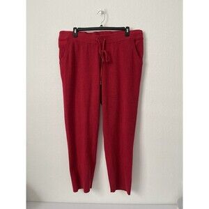 Chicos Zenergy Luxe Cashmere Blend Ankle Pants Red Size 4R SZ 20 SZ XXL NWOT $99